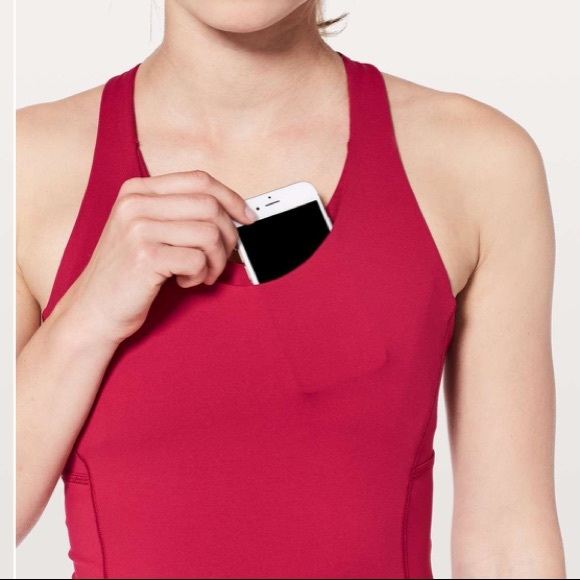 lululemon Stash & Run Tank NWT 8 RUBR/GLSY - Picture 3 of 6
